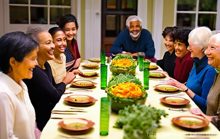 음식 다문화 교육의 필요성 - **Family Global Feast at Home:** A brightly lit, cheerful scene in a modern, organized home kitchen,...